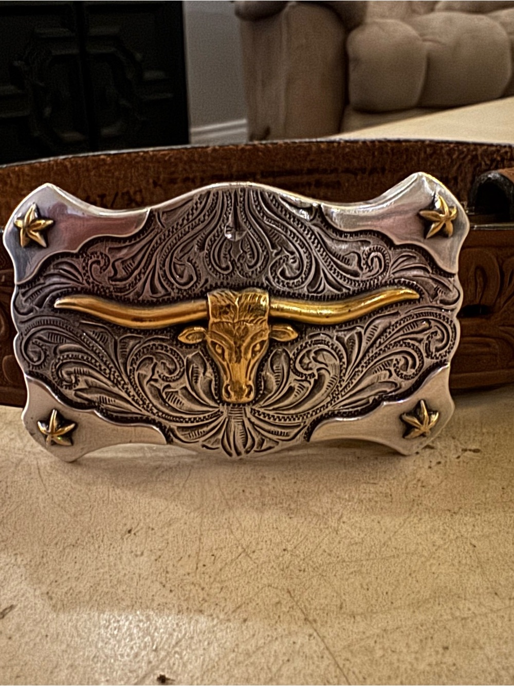 Toddler Western Longhorn Buckle & Belt